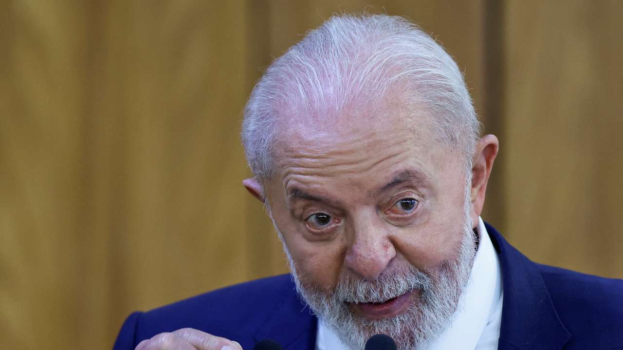 Brazil's President Lula meets Spain's Prime Minister Sanchez at the Planalto Palace in Brasilia