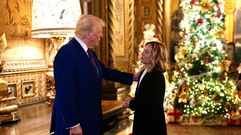 Italian PM Meloni visits Mar-a-Lago in Palm Beach