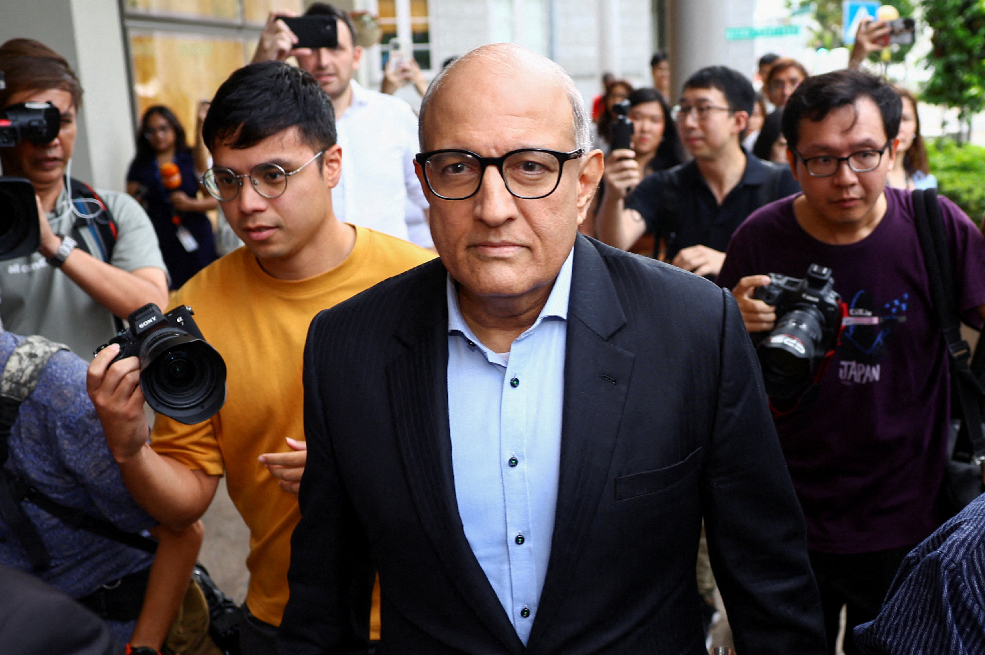 Former transport minister S. Iswaran appears at the Supreme Court in Singapore