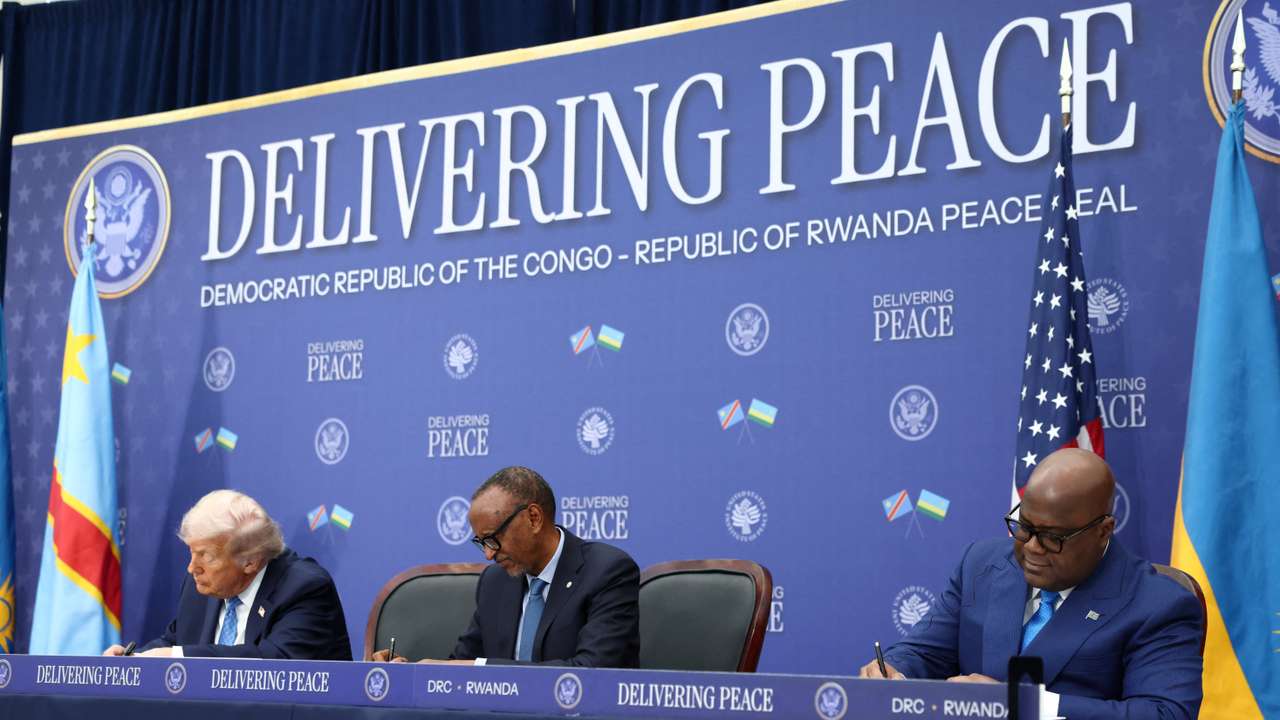 U.S. President Trump hosts leaders of Congo and Rwanda, in Washington