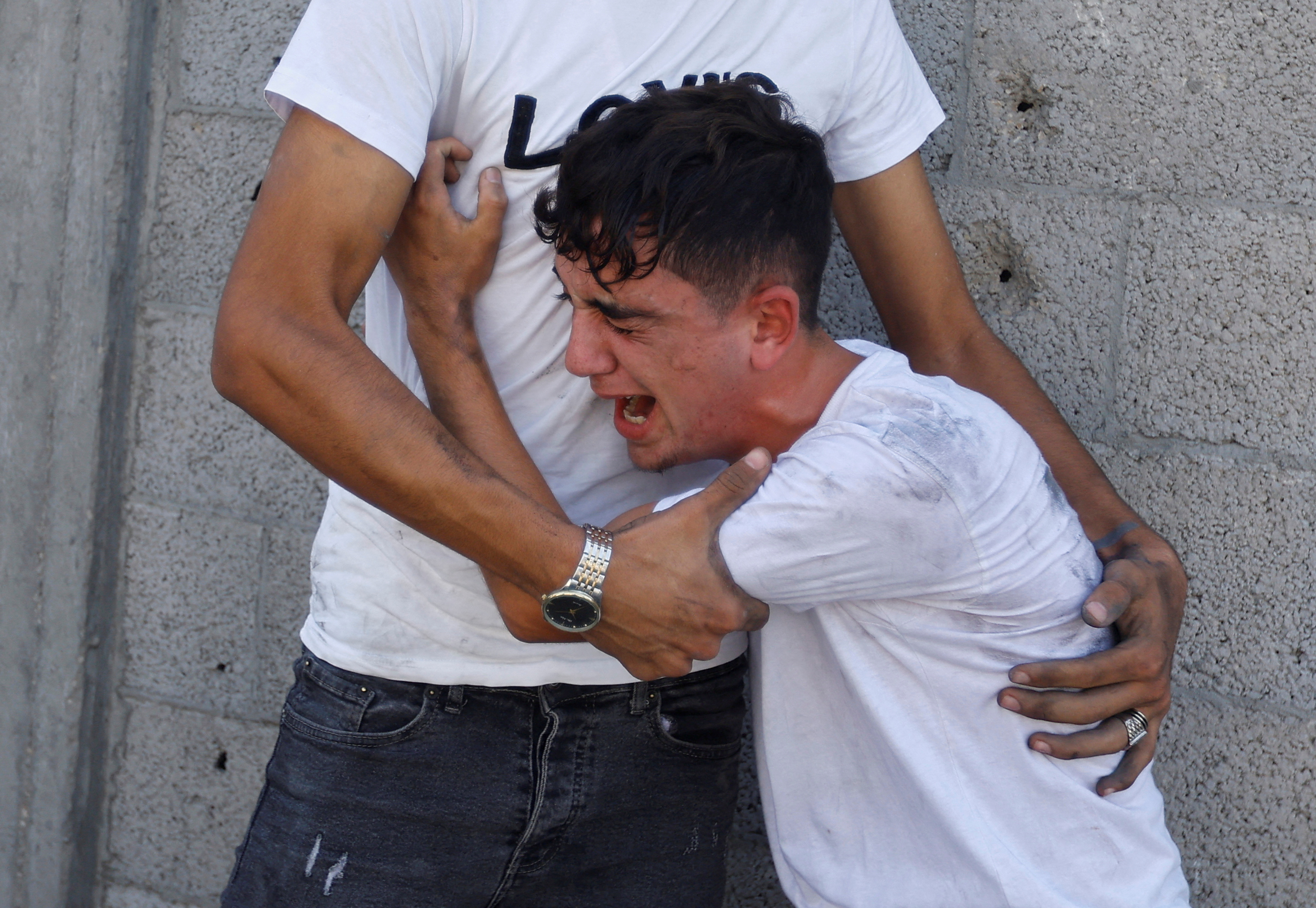 Aftermath of Israeli strikes in Khan Younis