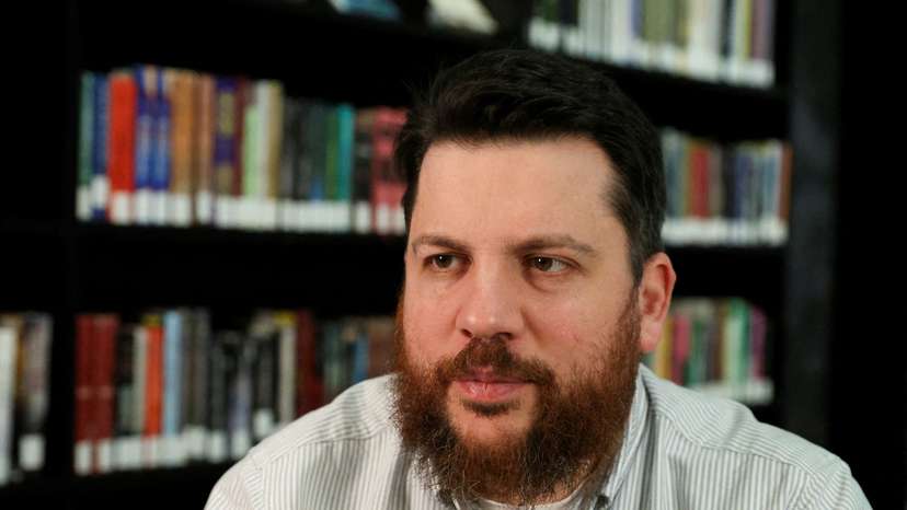 FILE PHOTO: Interview with Leonid Volkov, the top aide of Alexei Navalny, in Vilnius