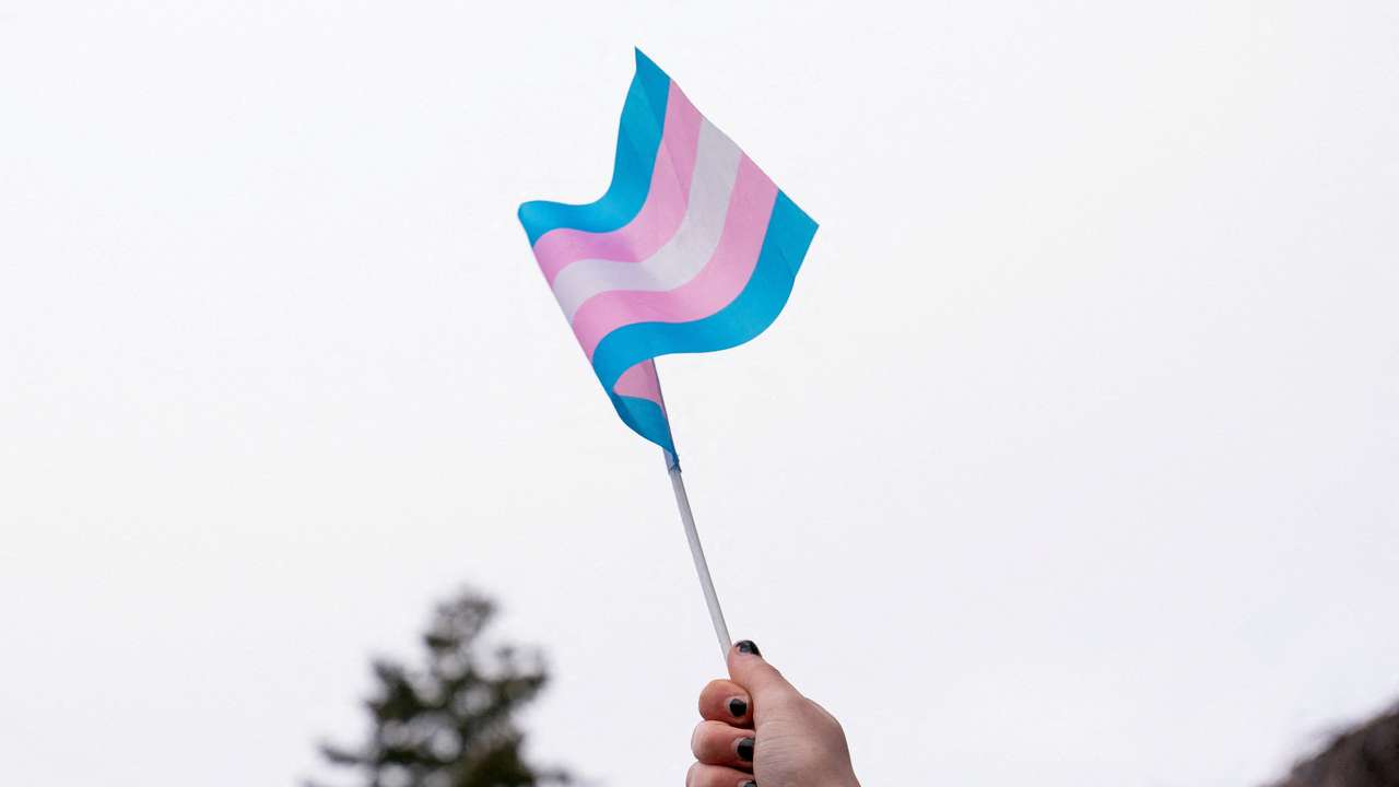 FILE PHOTO: Demonstrators rally in support of trans youth at Seattle