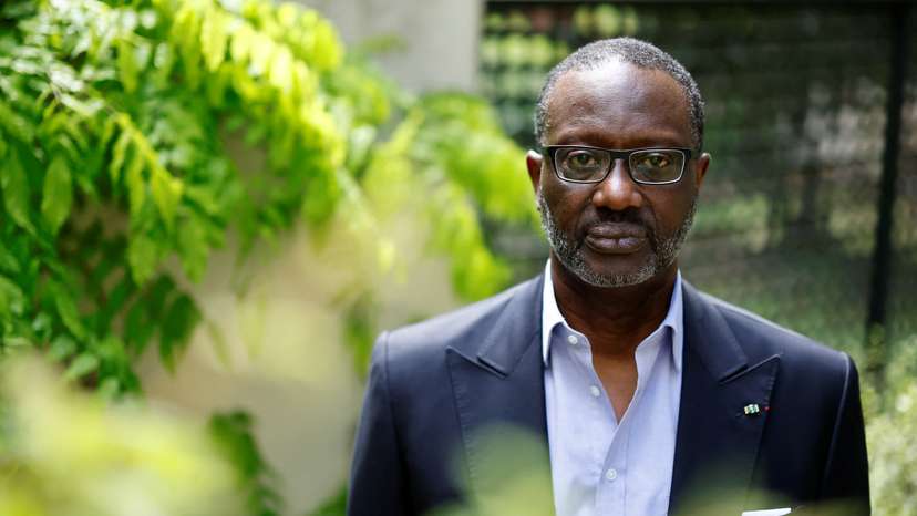 Ivory Coast's main opposition leader Tidjane Thiam in Paris
