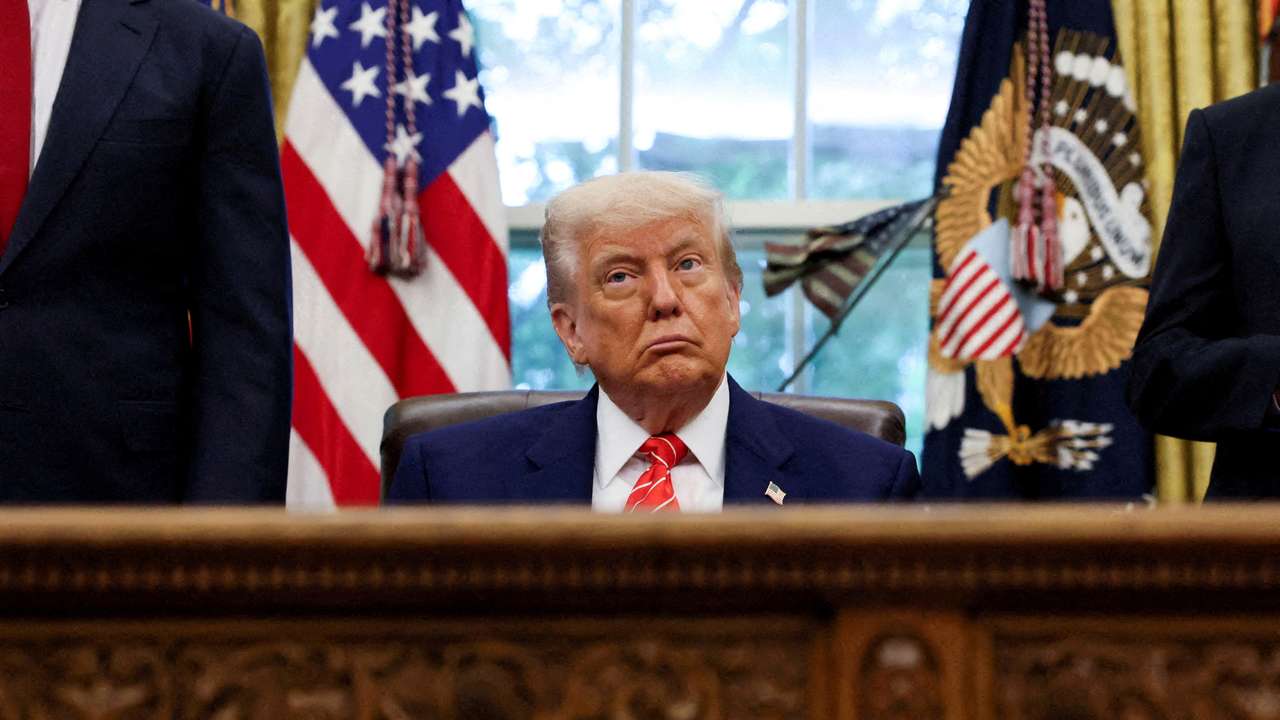 FILE PHOTO: U.S. President Trump announces trade deal with the U.K., at the White House in Washington
