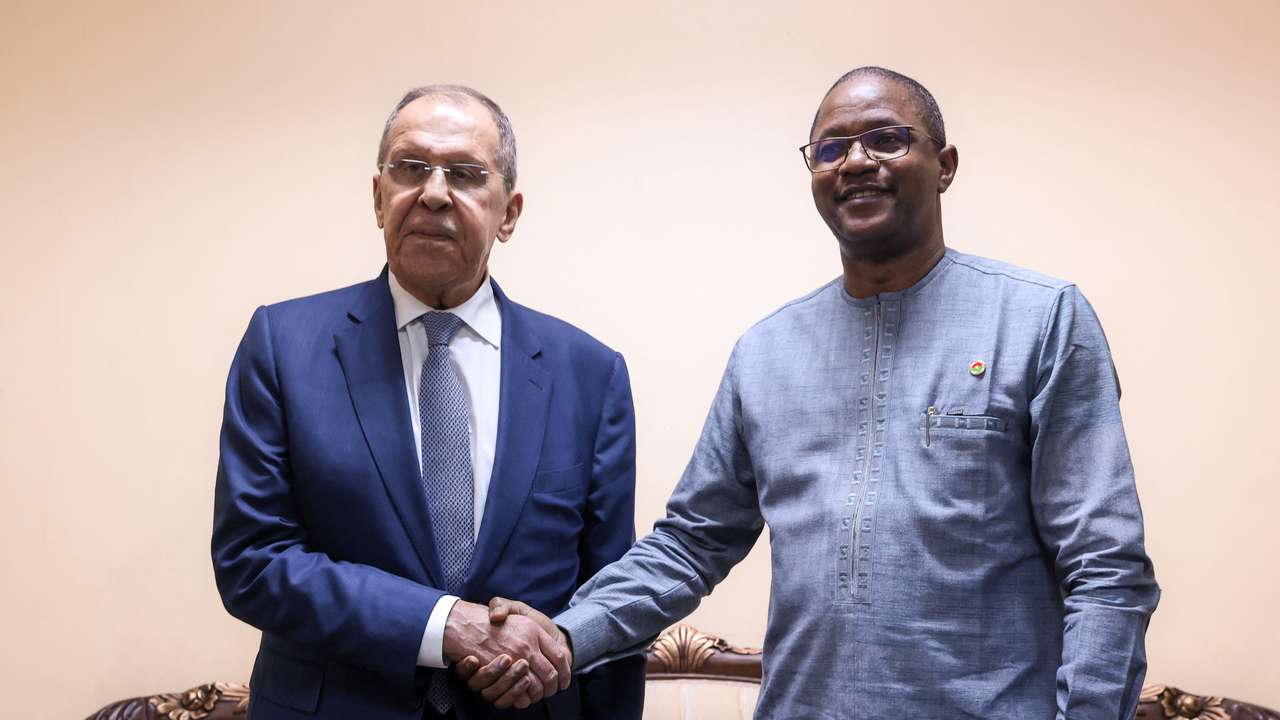 Russian Foreign Minister Sergei Lavrov visits Burkina Faso
