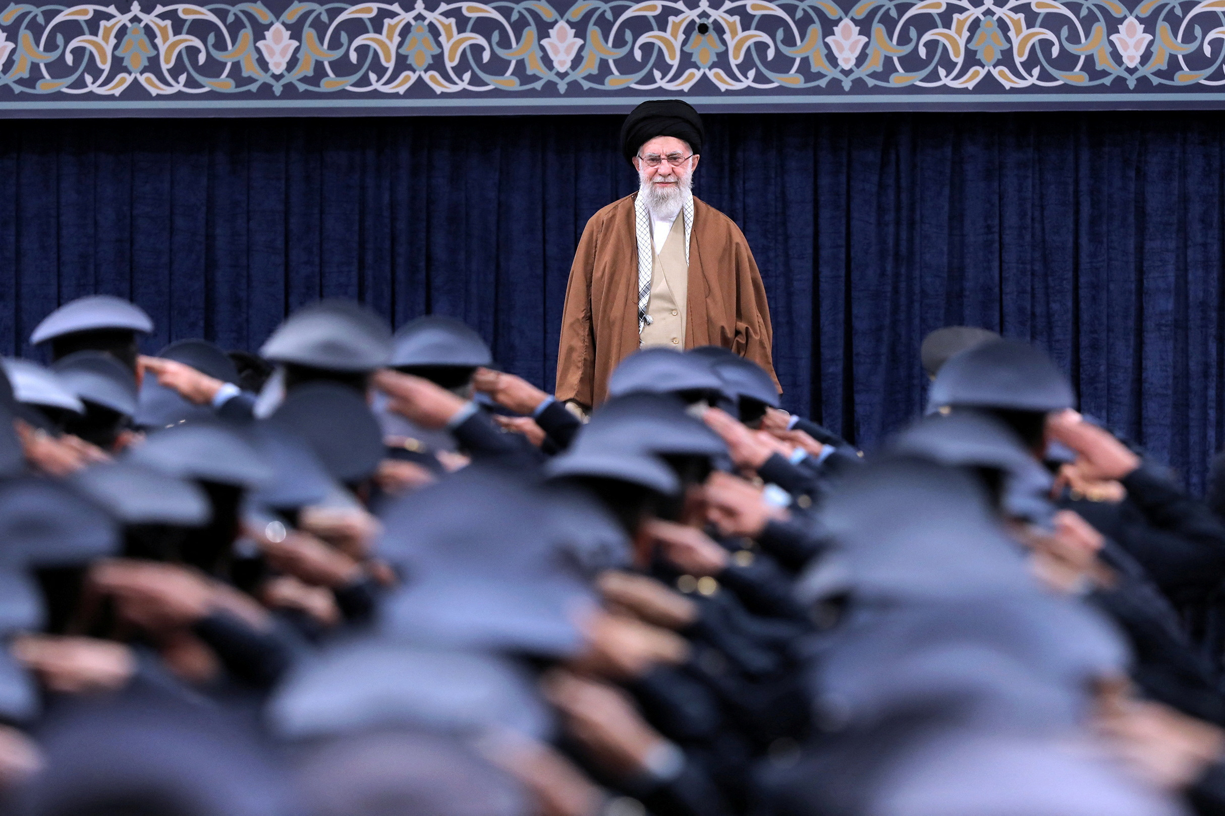 Iran's Supreme Leader Khamenei meets Army Air Force officers in Tehran