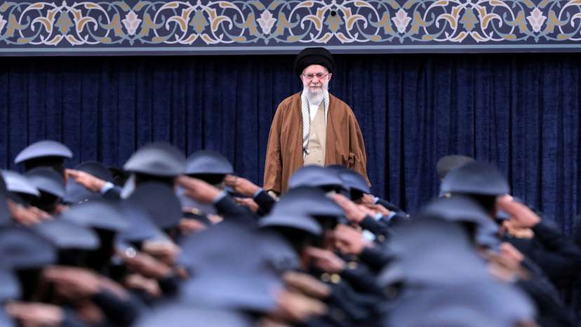 Iran's Supreme Leader Khamenei meets Army Air Force officers in Tehran
