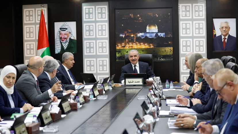 Palestinian PM Mohammad Shtayyeh convenes cabinet meeting, in Ramallah
