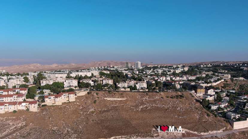 FILE PHOTO: An aerial view shows the Jewish settlement of Maale Adumim