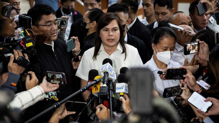 Philippine Vice-President Sara Duterte at the House of Representatives