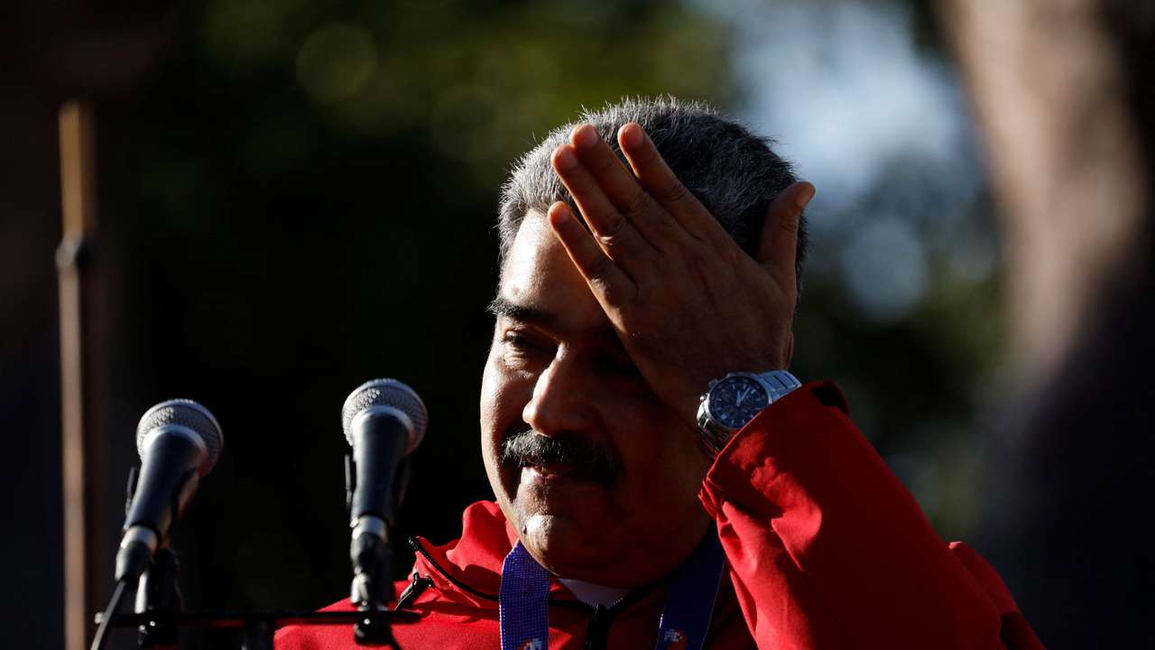Venezuela's President Maduro participates in a demonstration to mark Indigenous Resistance Day, in Caracas
