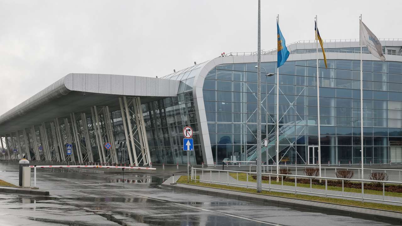 FILE PHOTO: A terminal of Lviv International Airport is seen in Lviv