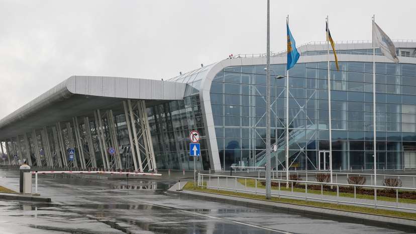 FILE PHOTO: A terminal of Lviv International Airport is seen in Lviv