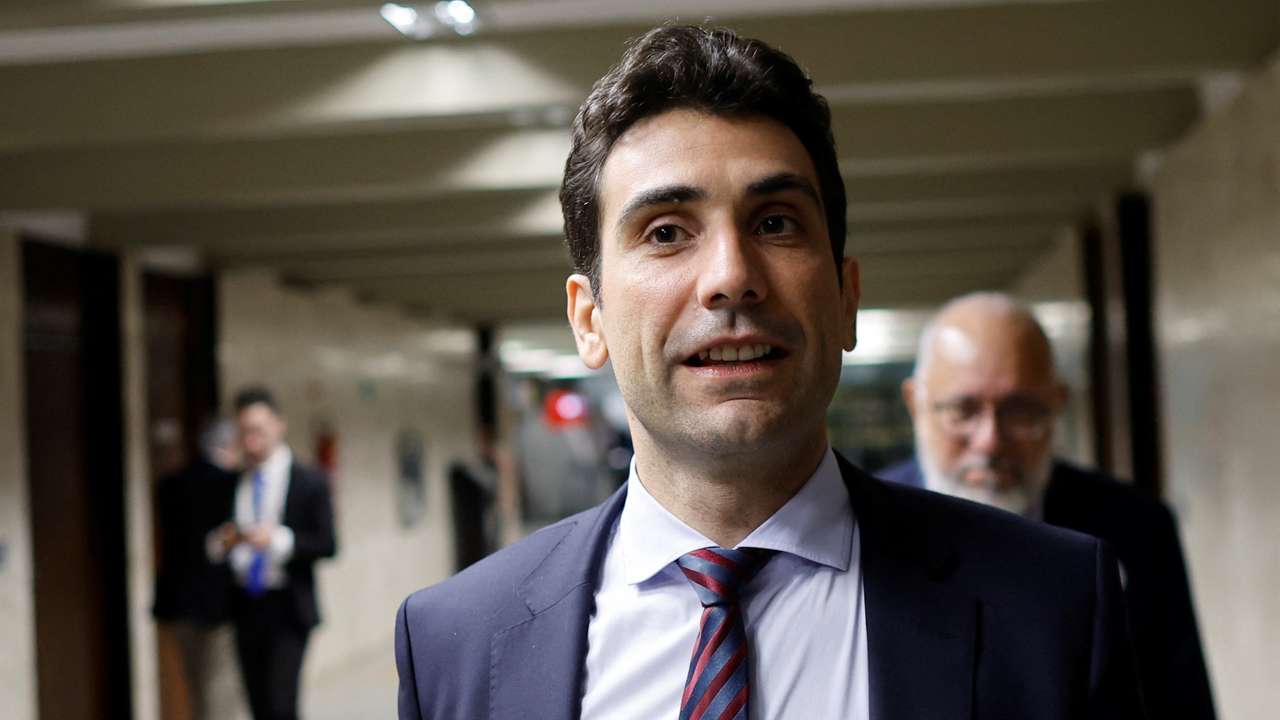 Galipolo, Brazil's central bank monetary policy director, reacts at the National Congress in Brasilia