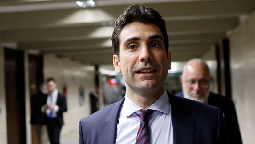 Galipolo, Brazil's central bank monetary policy director, reacts at the National Congress in Brasilia