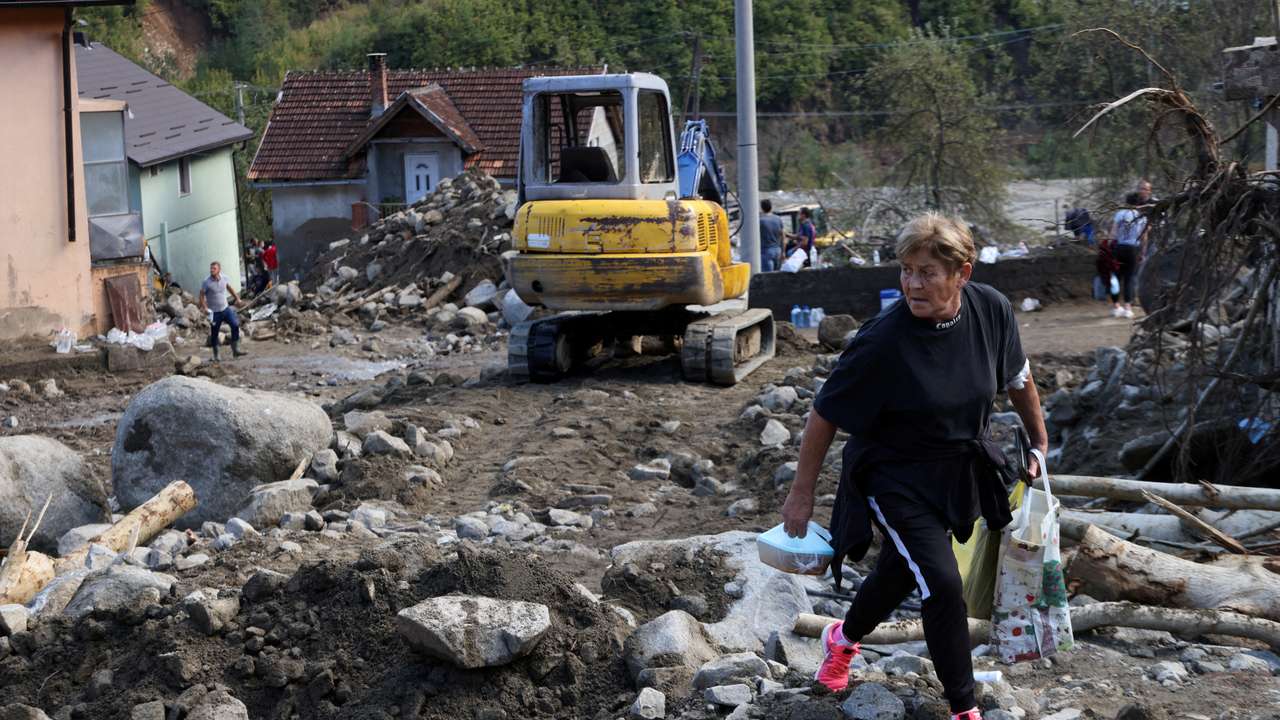 FILE PHOTO: Aftermath of floods in Zlate