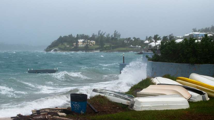 Hurricane Ernesto passes through Bermuda