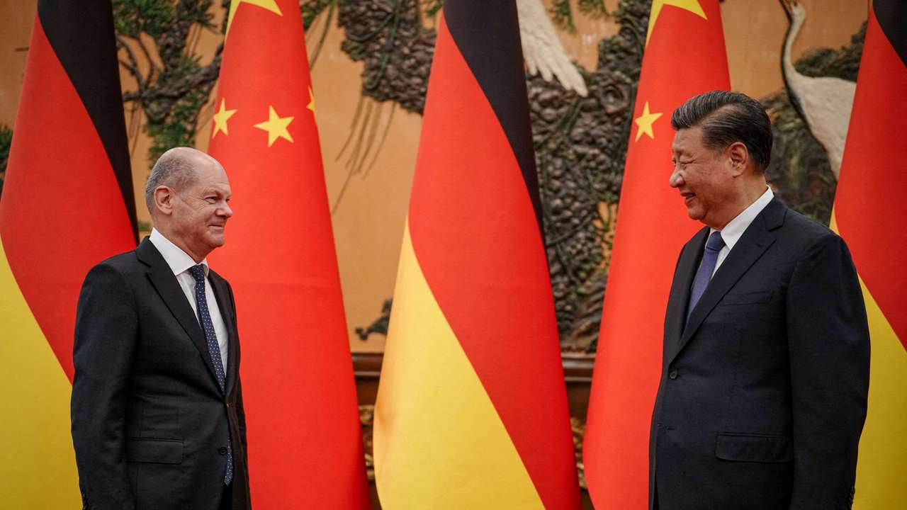 FILE PHOTO: German Chancellor Scholz's 2022 China visit