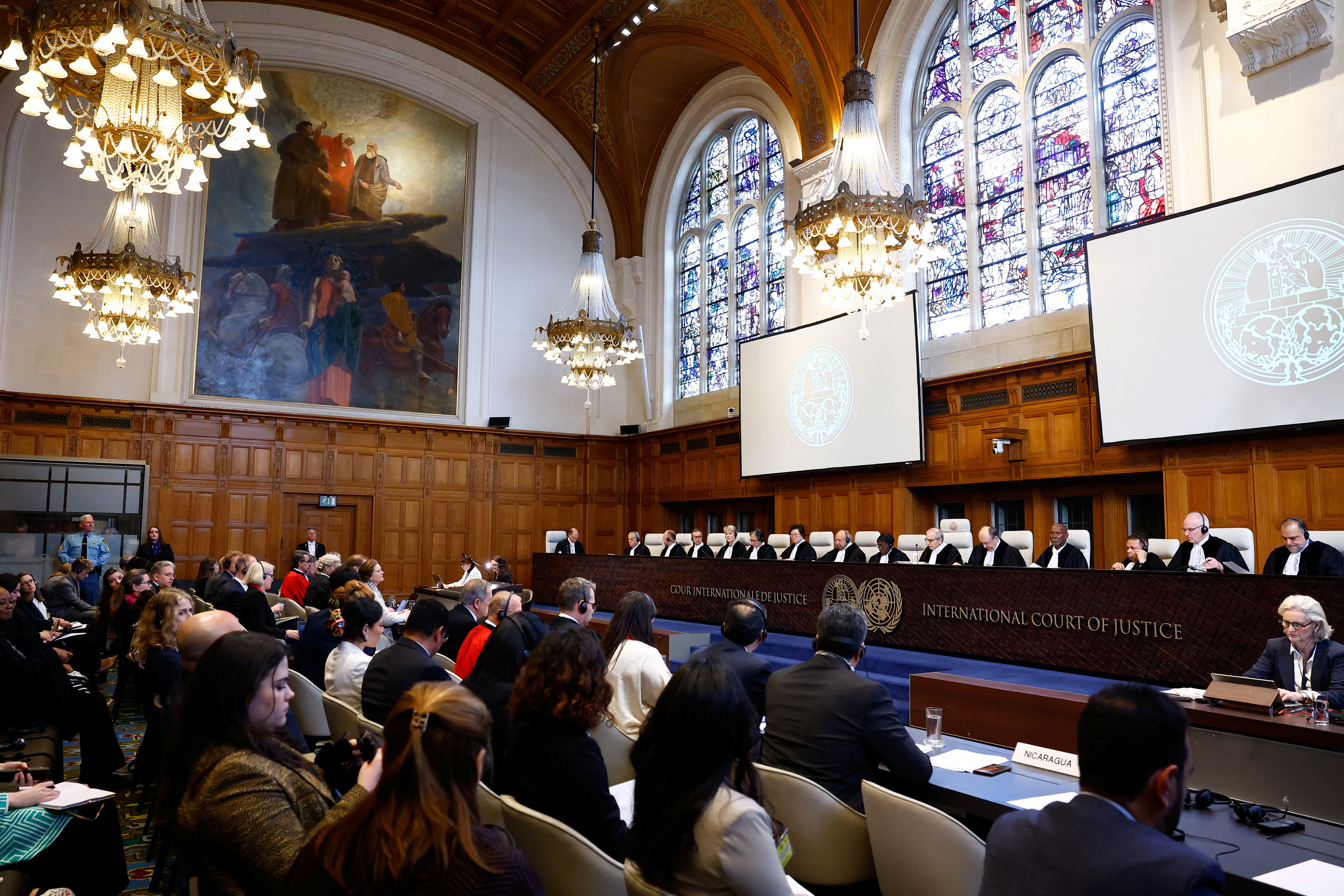 Nicaragua asks World Court to order Germany to halt military arms exports to Israel, in The Hague