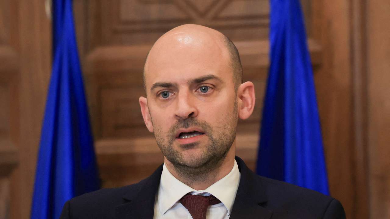 FILE PHOTO: French Minister for Europe and Foreign Affairs Jean-Noel Barrot visits Beirut