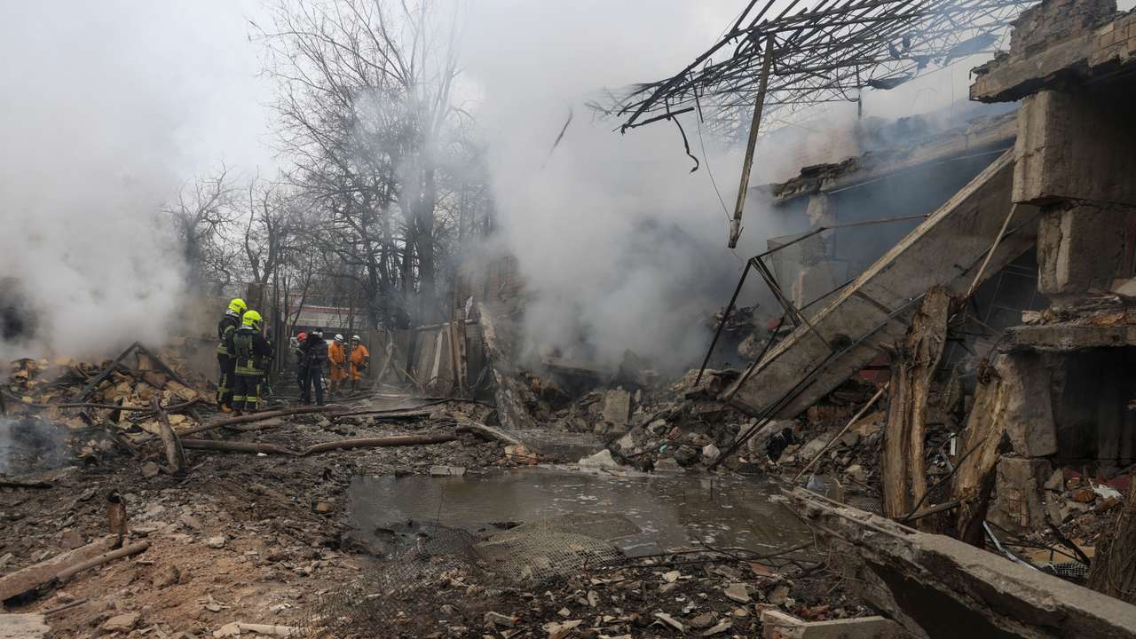 Aftermath of a Russian missile attack in Odesa