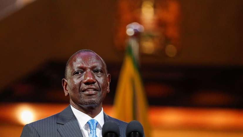Kenya's President William Ruto signs the Independent Electoral and Boundaries Commission Amendment Bill 2024, in Nairobi