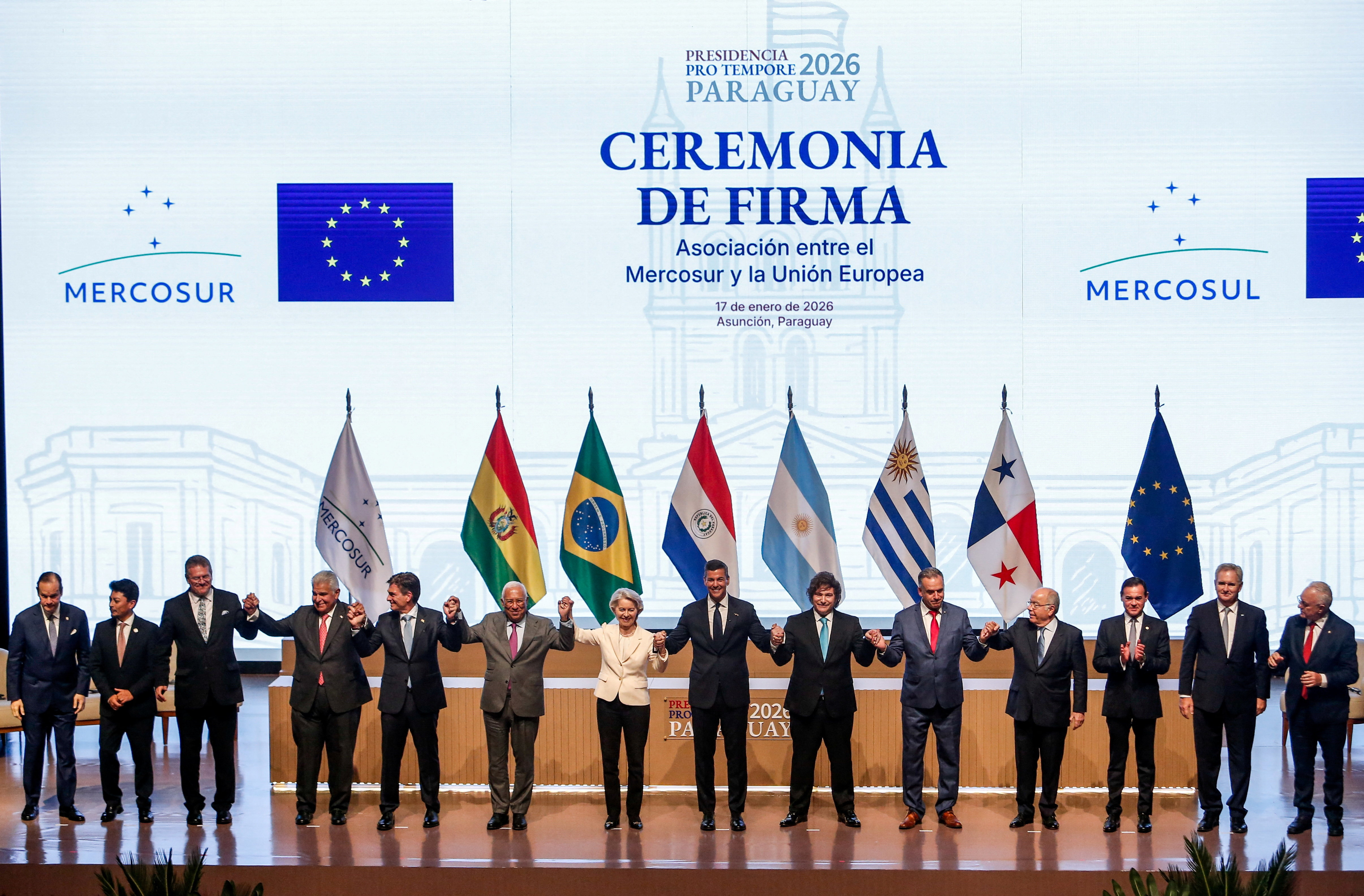 EU-Mercosur trade deal signing in Asuncion