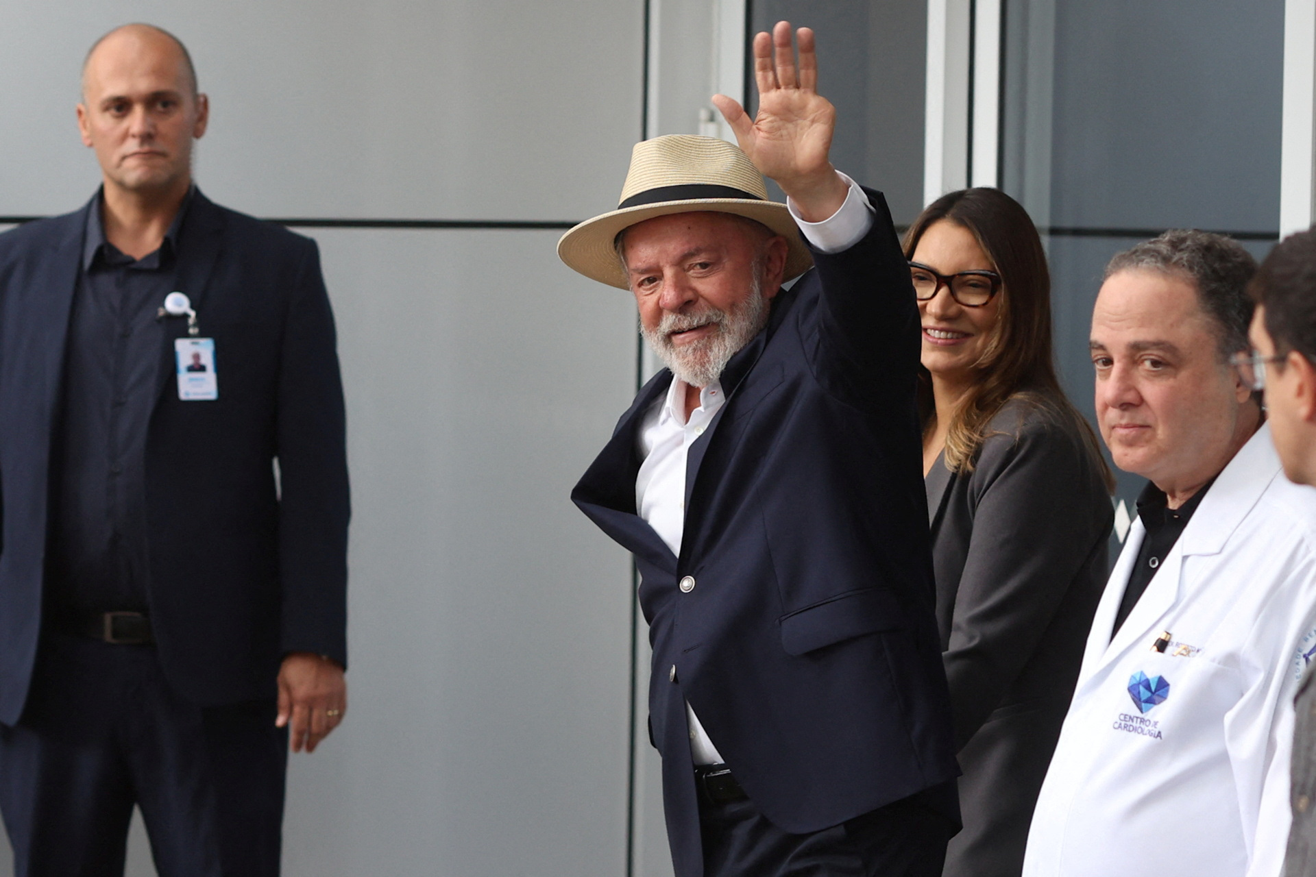 Brazil's President Luiz Inacio Lula da Silva leaves hospital after a surgery, in Sao Paulo,