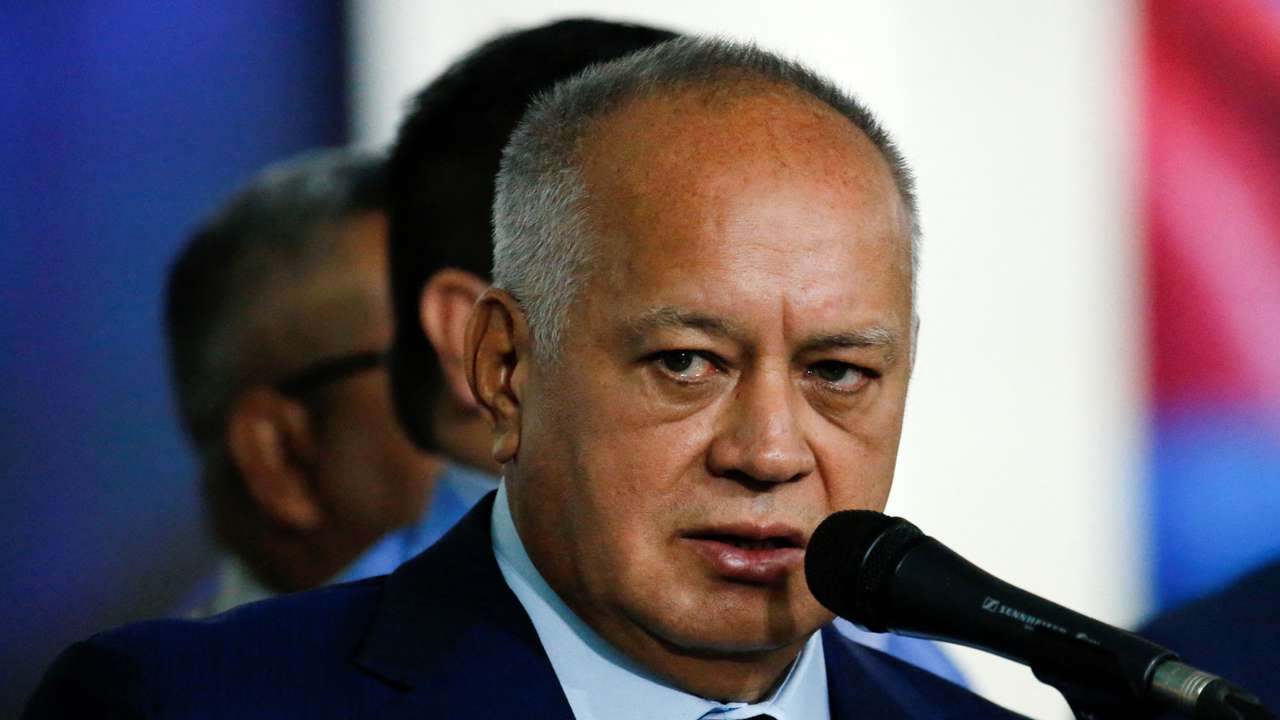 Vice President of (PSUV) Cabello at the Supreme Court of Justice, in Caracas