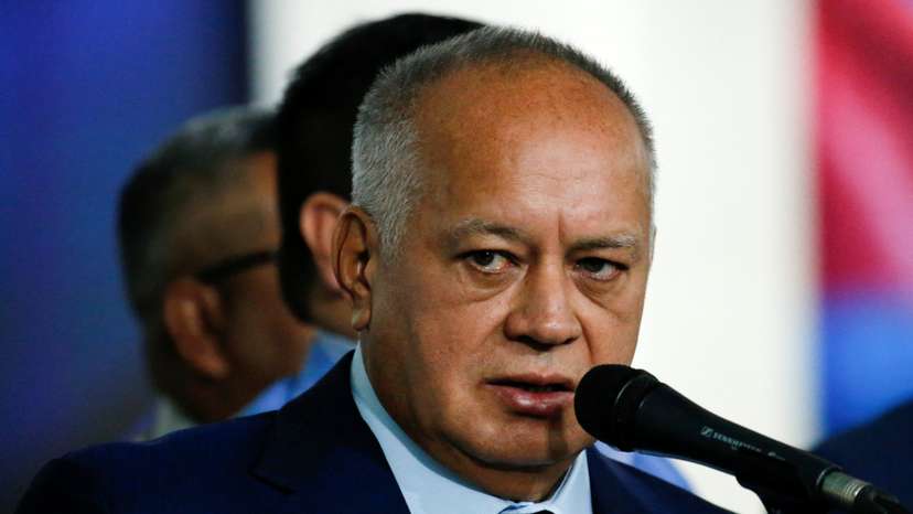 Vice President of (PSUV) Cabello at the Supreme Court of Justice, in Caracas