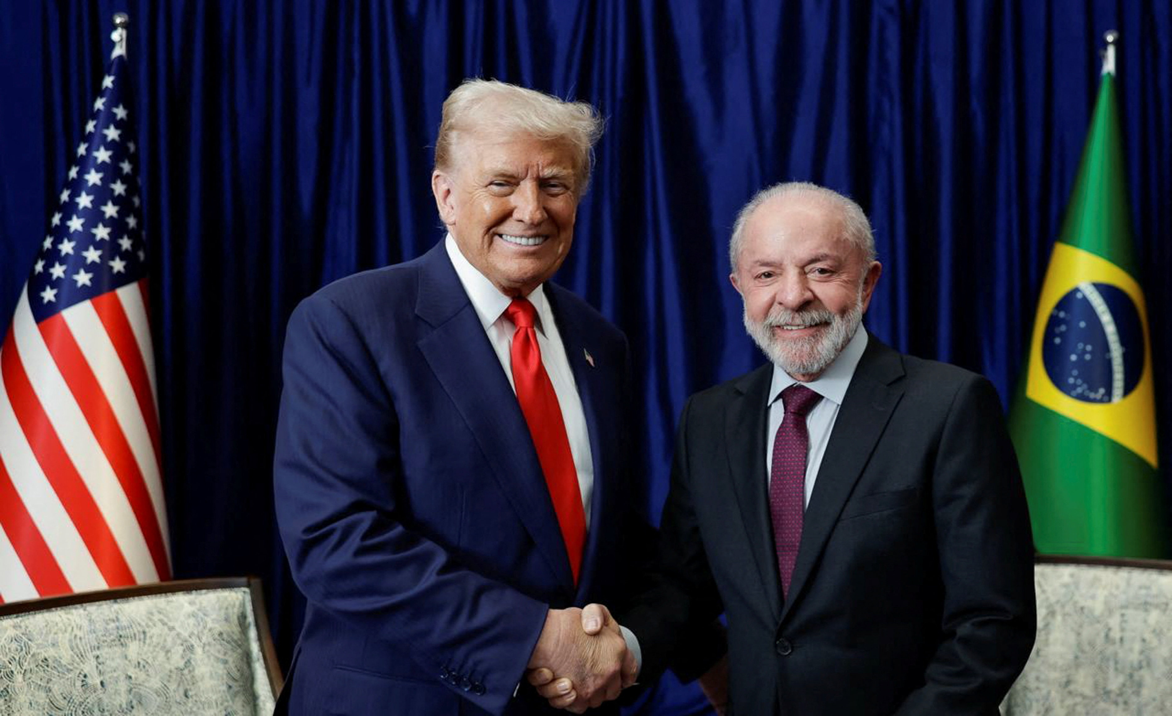 Brazil's President Luiz Inacio Lula da Silva attends a meeting with U.S. President Donald Trump in Kuala Lumpur