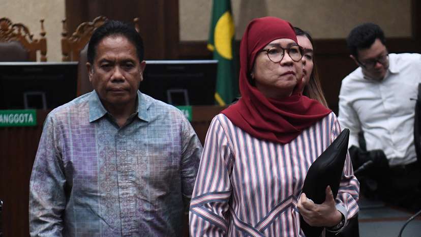 Former chief executive of Indonesia's energy firm Pertamina Karen Agustiawan verdict for a graft case in Jakarta