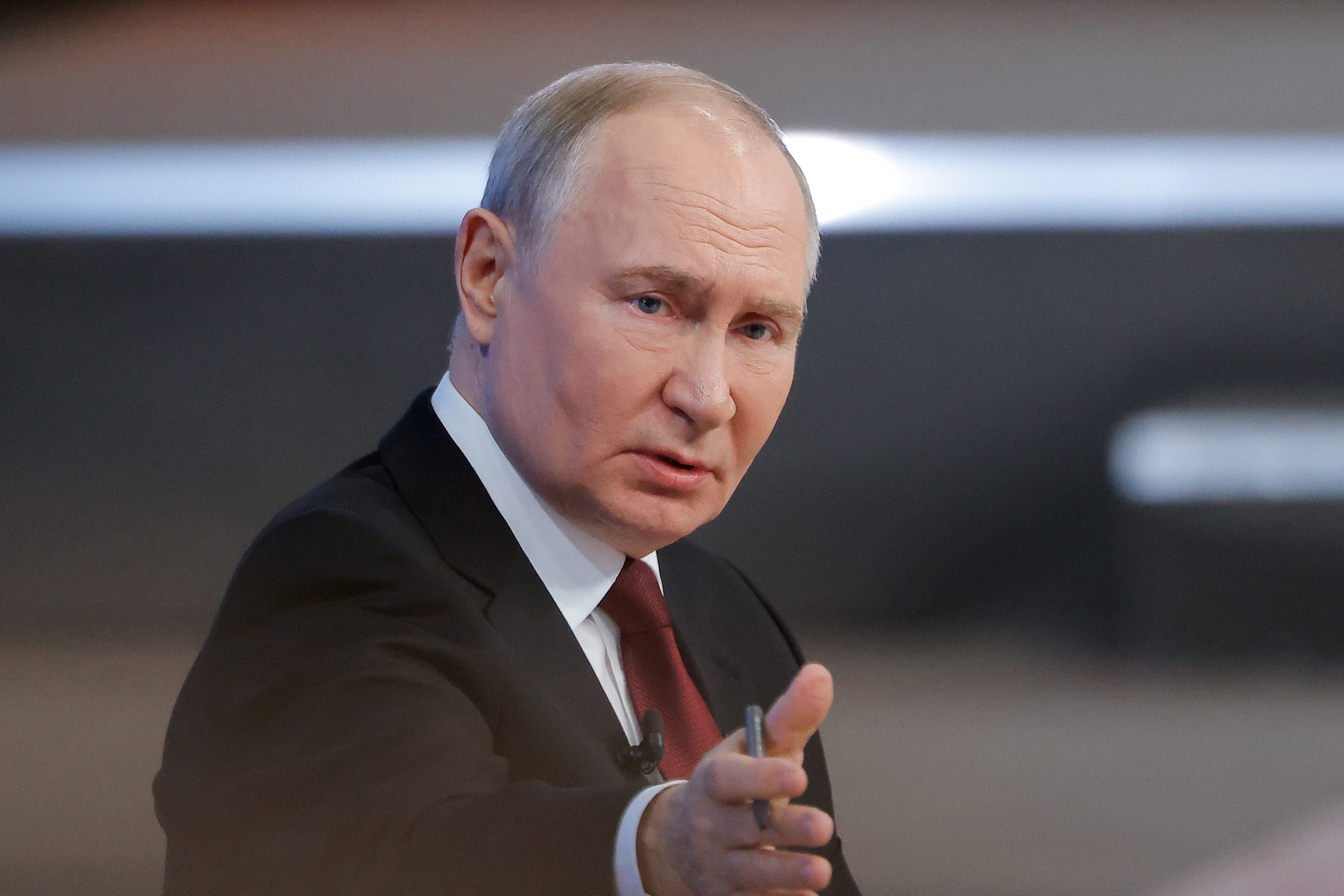 Russia's President Putin holds the annual press conference in Moscow