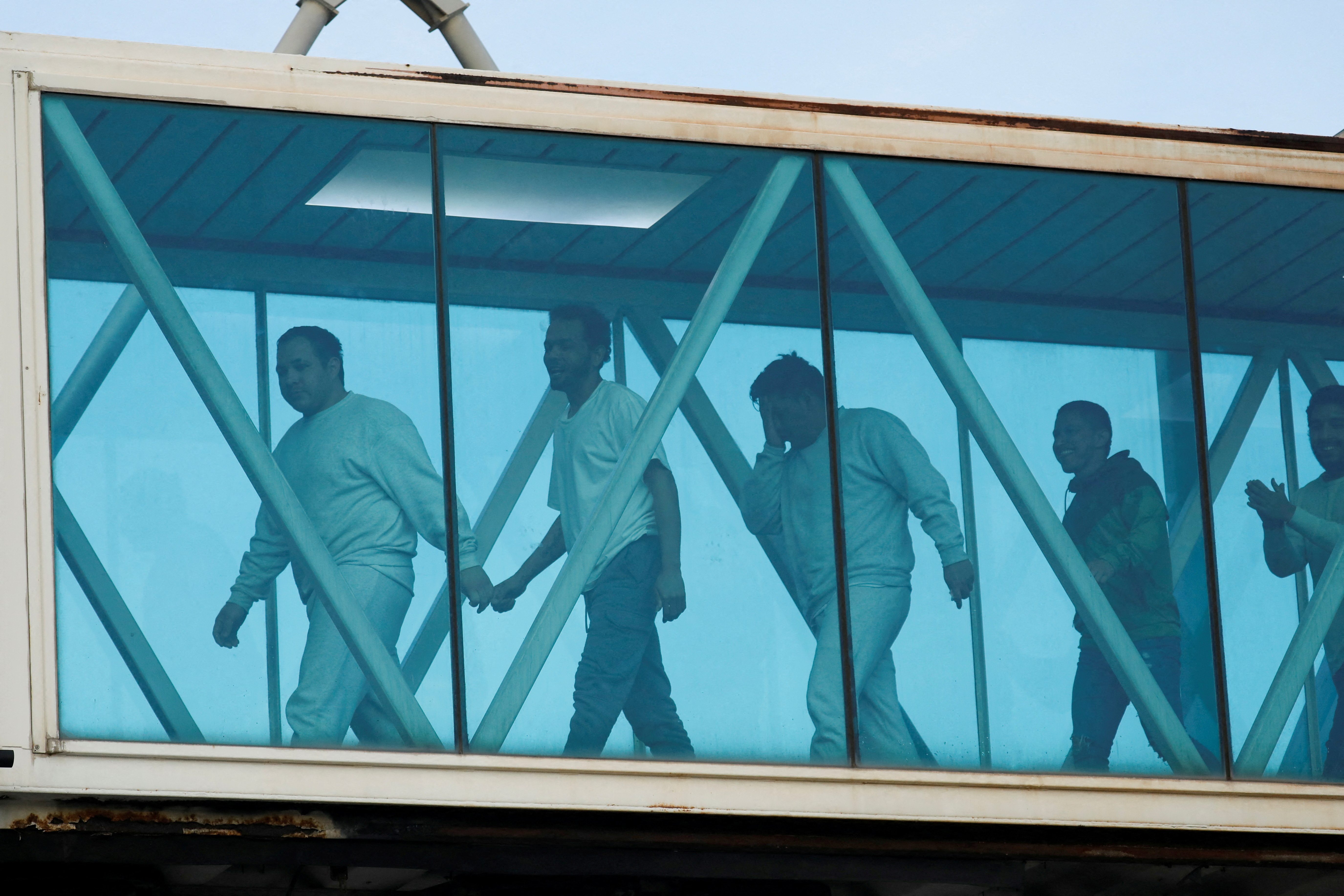 FILE PHOTO: Deportation flight with Venezuelan migrants from the United States, in Maiquetia