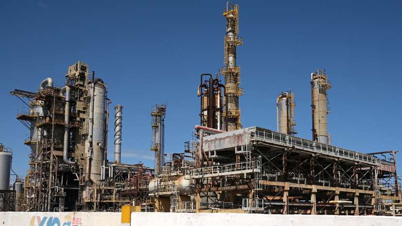 Installations of El Palito refinery of Venezuelan state oil company PDVSA, in Puerto Cabello