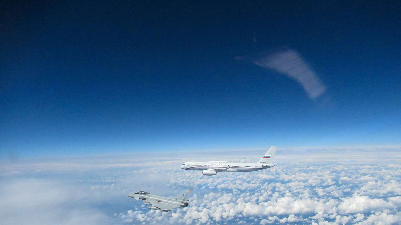 FILE PHOTO: RAF Typhoons scrambled in Estonia
