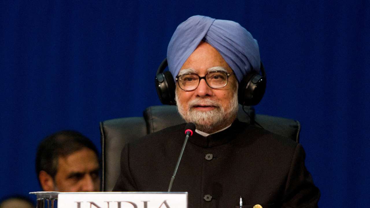FILE PHOTO: Indian Prime Minister Manmohan Singh makes his closing remarks during the fifth BRICS Summit in Durban