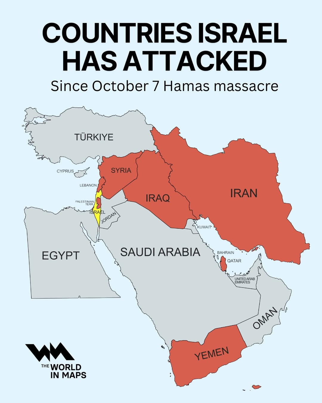 Since October 7, Israel has launched strikes beyond Gaza, targeting locations in Syria, Iraq, Ir