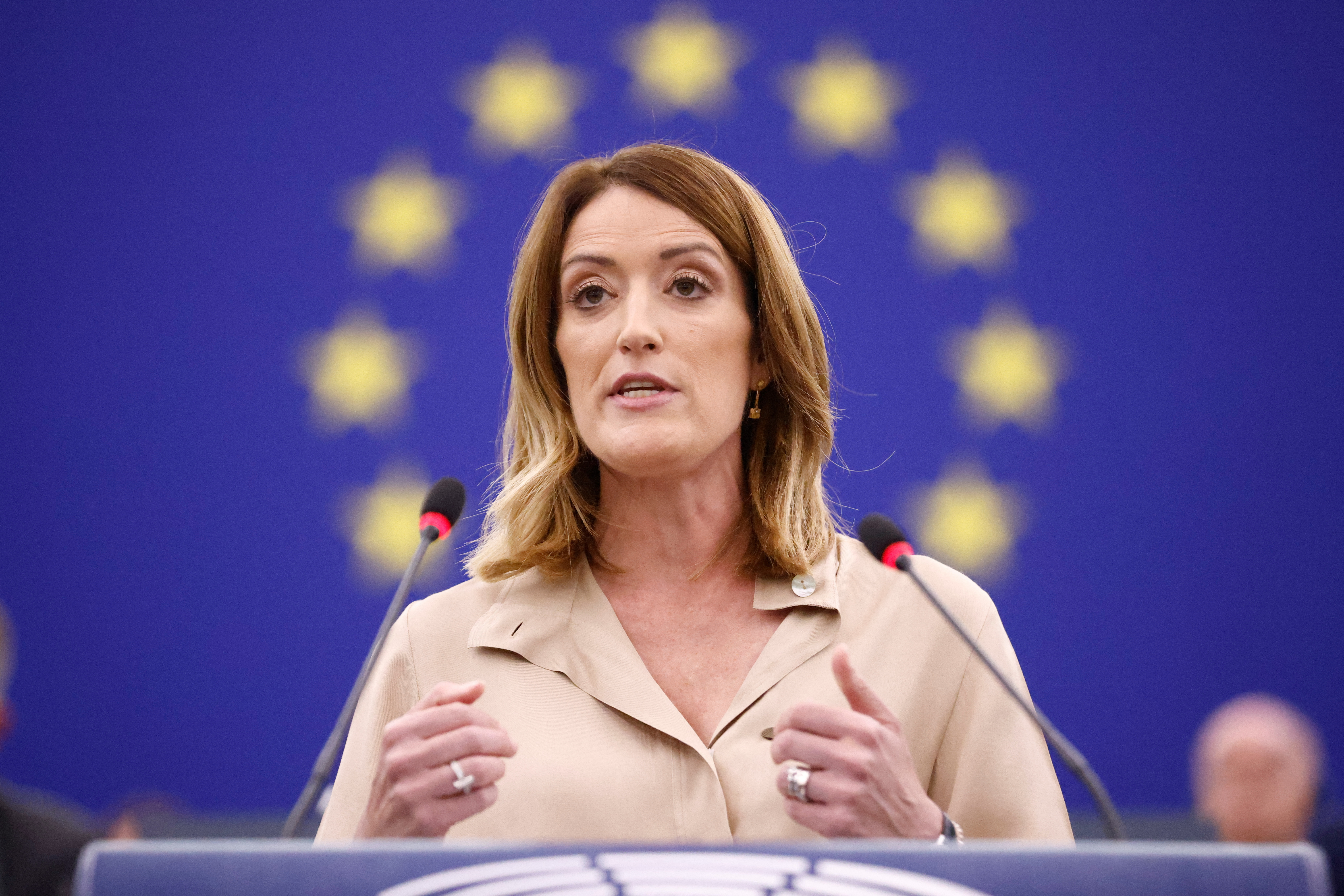 Plenary session of the newly-elected European Parliament in Strasbourg