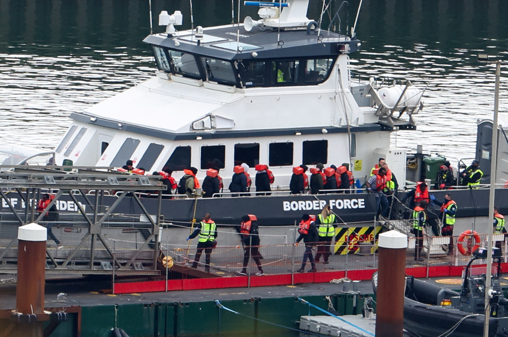Migrants arrive at Port of Dover