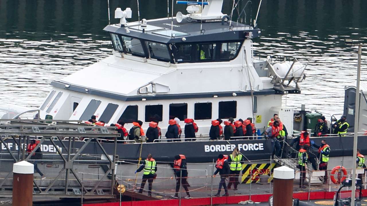 Migrants arrive at Port of Dover