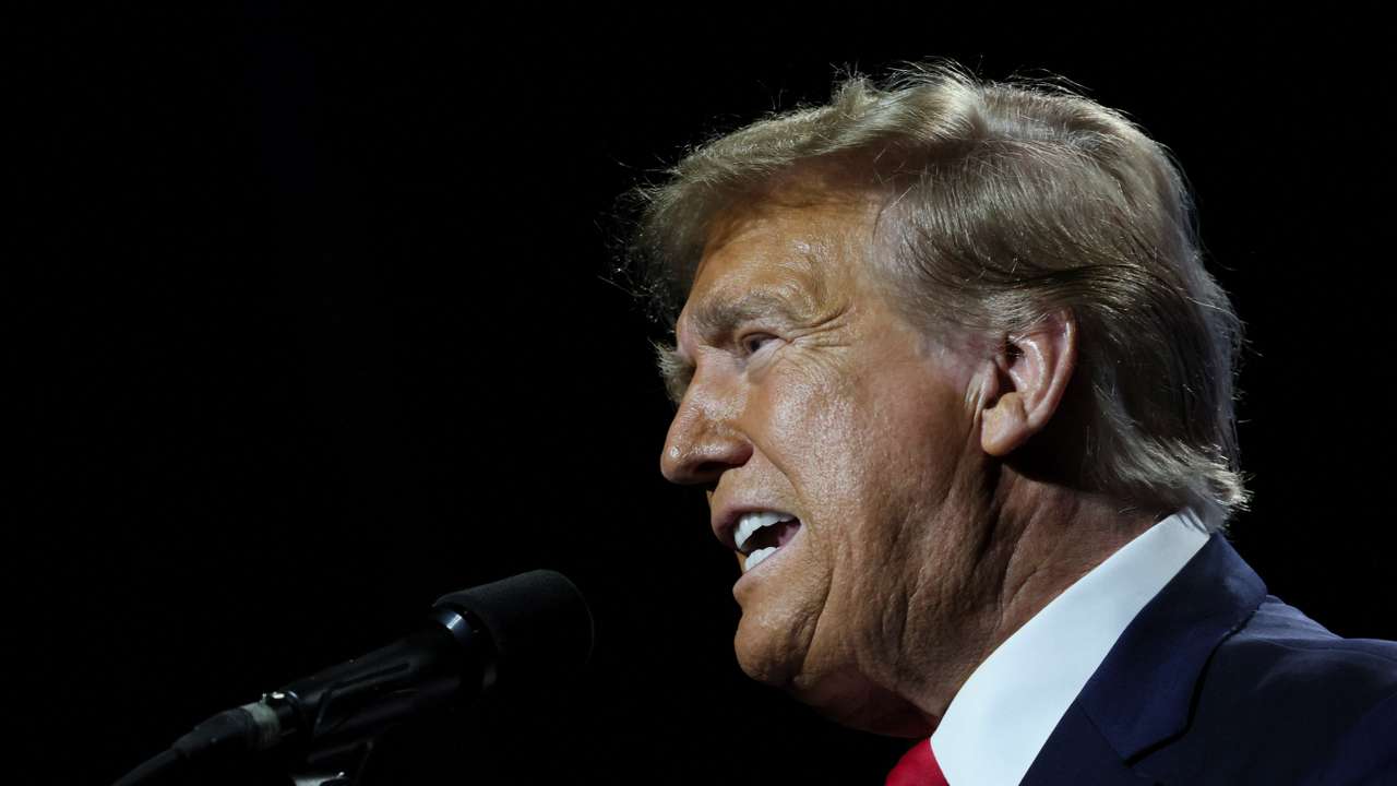 Former U.S. President Trump attends the National Rifle Association (NRA) Presidential Forum in Harrisburg