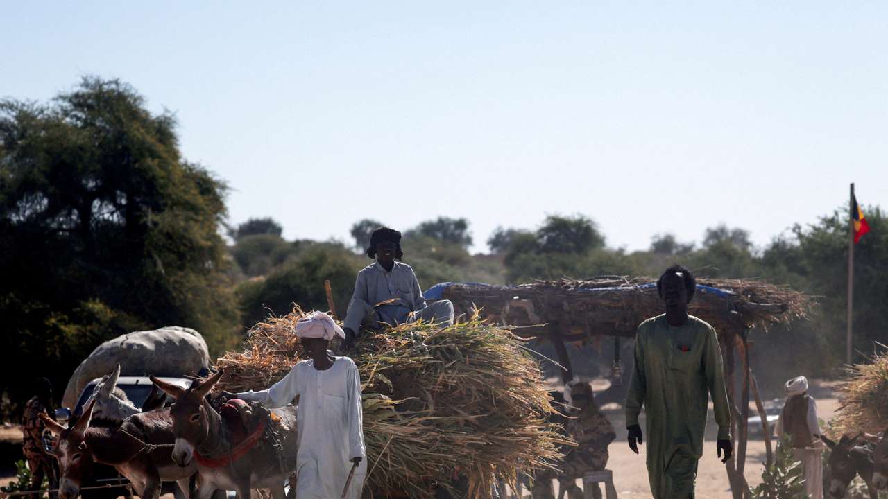 FILE PHOTO: Scenes from Tine border post in eastern Chad amid conflict between the paramilitary Rapid Support Forces (RSF) and the Sudanese Army