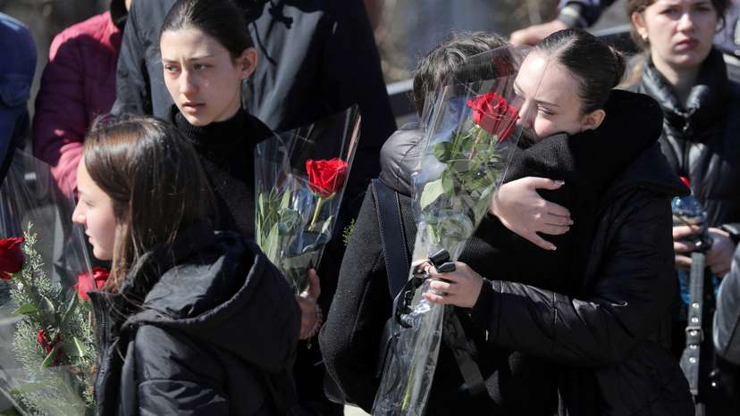 Funeral for the victims of a fire at the Pulse nightclub, in Kocani
