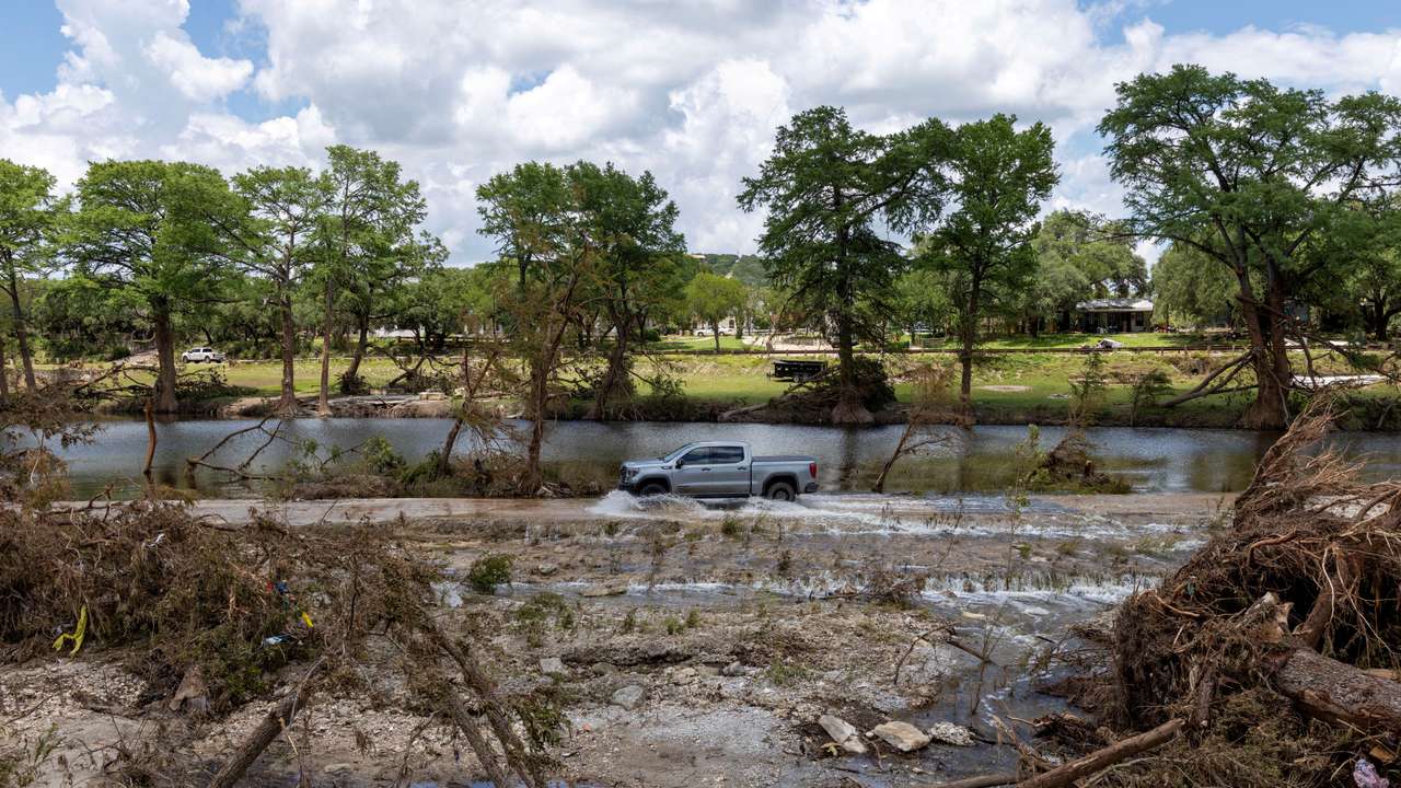 Aftermath of deadly flooding in Hunt, Texas