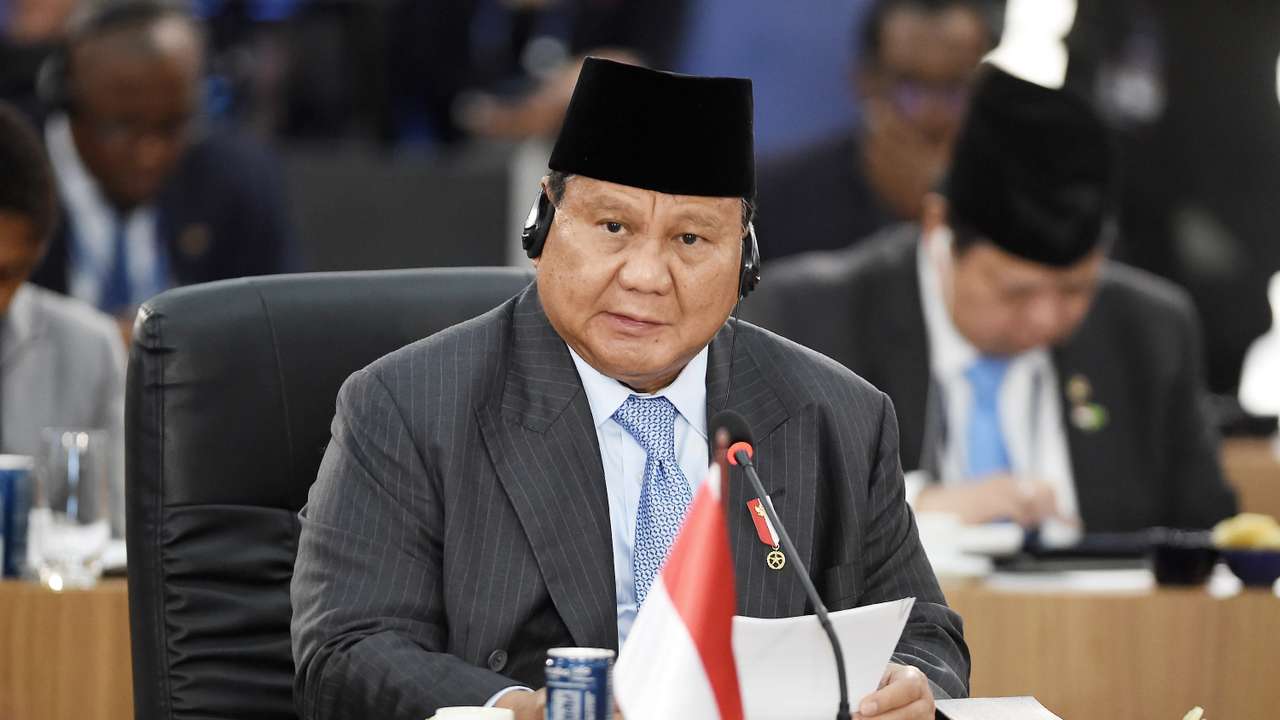 Prabowo Subianto at the 2025 BRICS meeting in Brazil