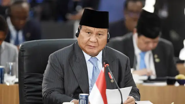 Prabowo Subianto at the 2025 BRICS meeting in Brazil