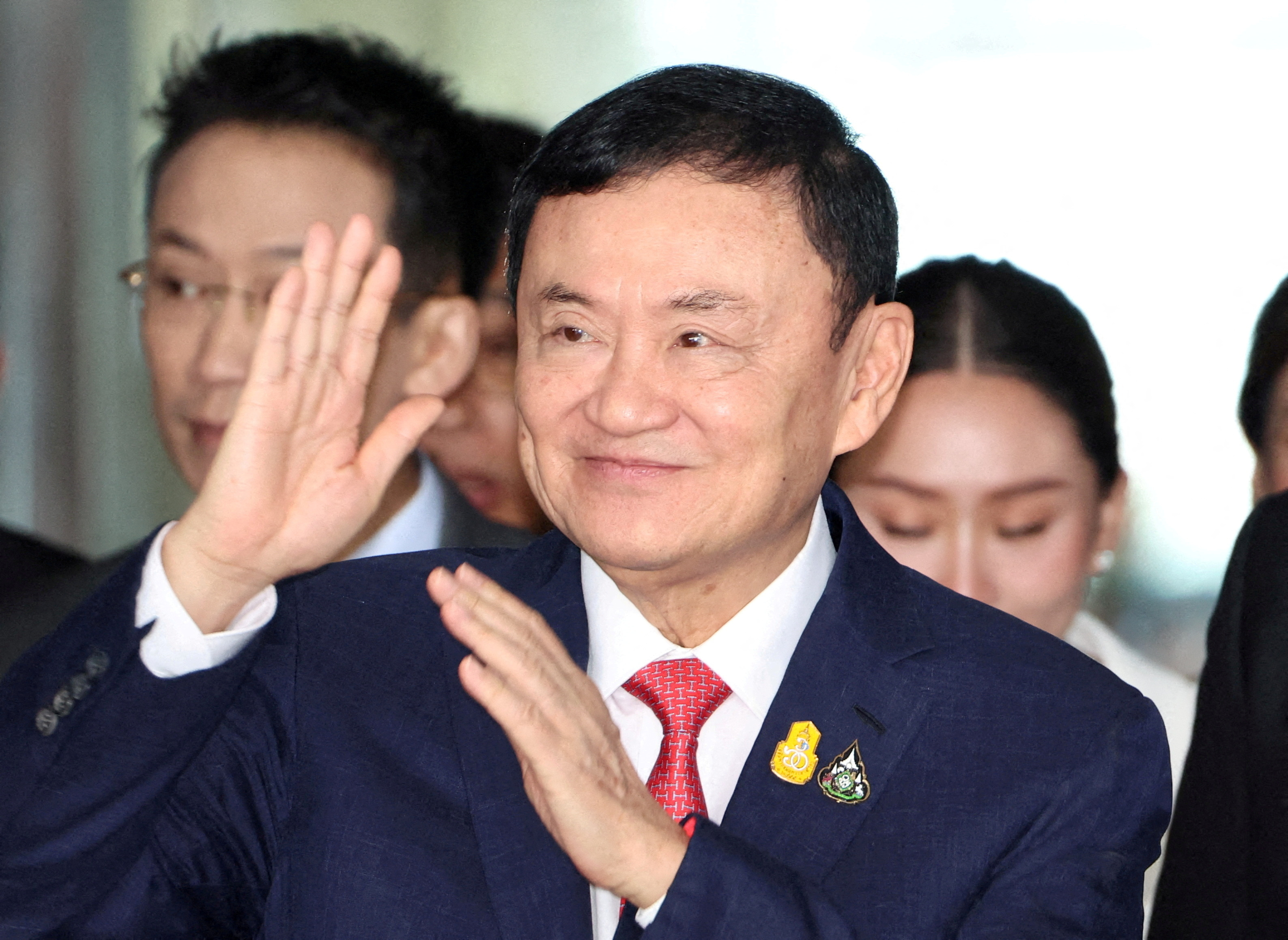 FILE PHOTO: Exiled former PM Thaksin returns to Thailand