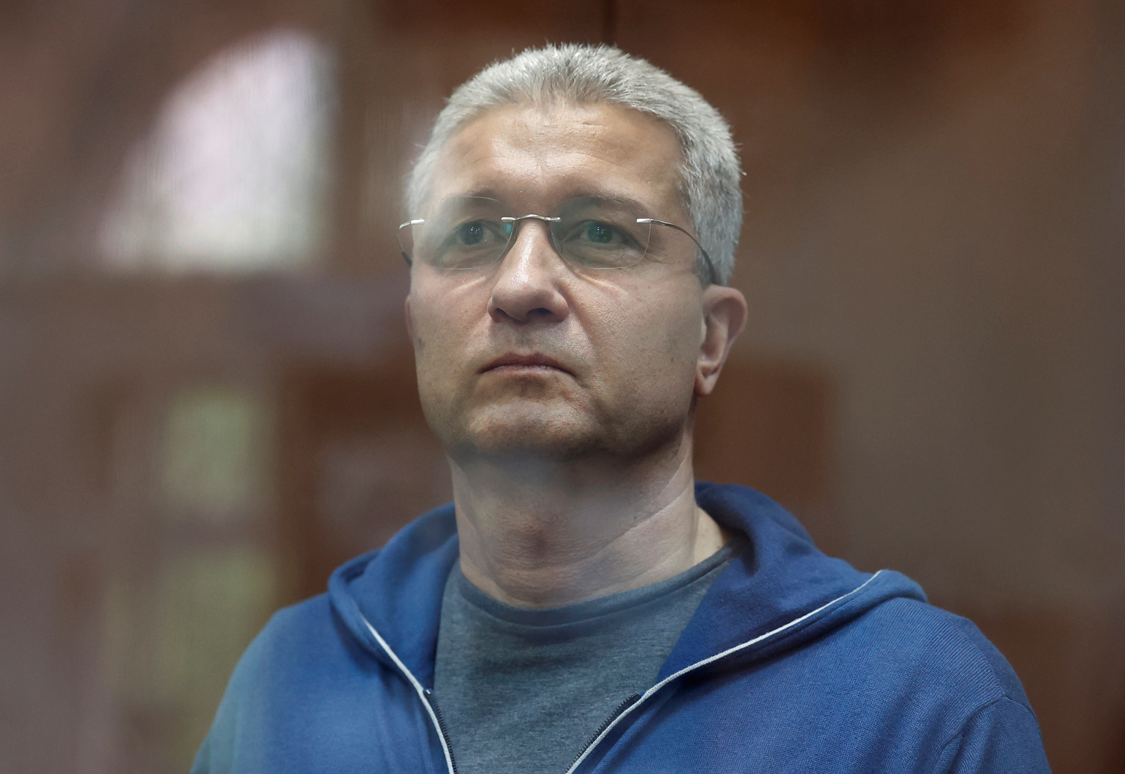 Former Russian Deputy Defence Minister Timur Ivanov attends a court hearing in Moscow